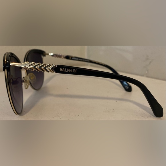 Balmain Black Aviator Sunglasses - Picture 4 of 6